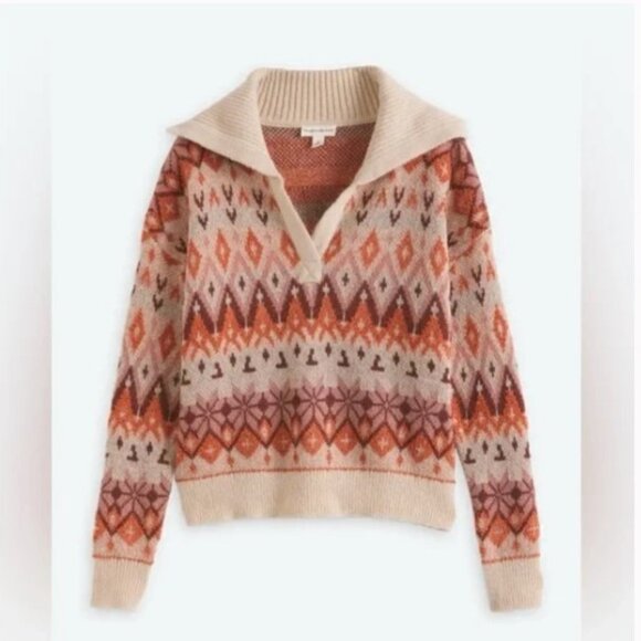 NEW! The General Good Sayf Long Sleeve Collard Sweater - Size Medium - Picture 3 of 3